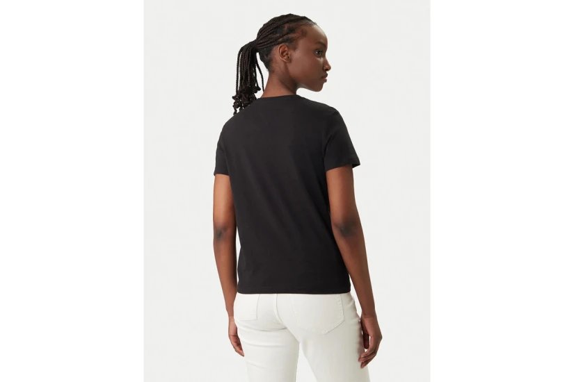 Tommy Jeans Essential Logo 2 Γυναικείο Κοντομάνικο T-Shirt Μαύρο