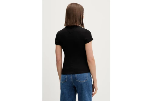 Tommy Jeans Slim Essential Logo Rib T-Shirt Γυναικείο (DW0DW22807 BDS)