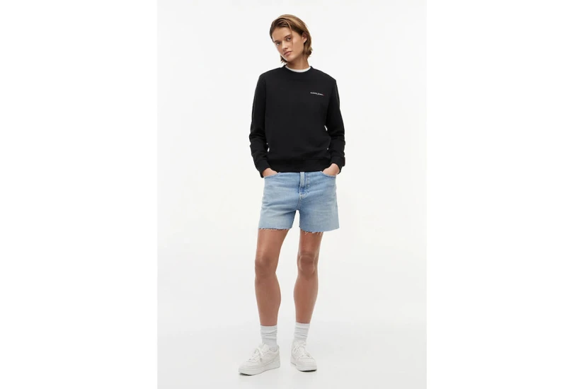 Tommy Jeans Γυναικείο Μακρυμάνικο Φούτερ Μαύρο
