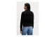 Tommy Jeans Slim S Flag 1-4 Zip Mockneck Γυναικεία Μακρυμάνικη Μπλούζα με Φερμουάρ Μαύρη