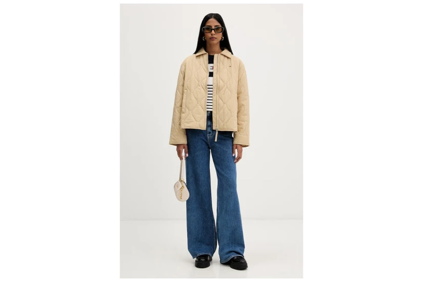 Tommy Jeans Claire High Rise Wide Leg Γυναικείο Παντελόνι Τζιν Μπλε