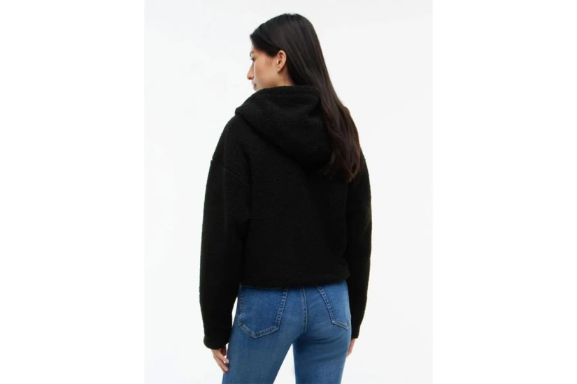 Tommy Jeans Teddy Fleece Hoody Ζακέτα Sherpa Γυναικεία (DW0DW23291 BDS)