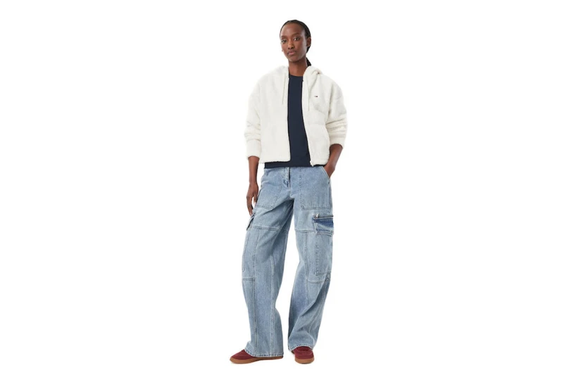 Tommy Jeans Teddy Fleece Ζακέτα Sherpa Γυναικεία (DW0DW23291 YBH)