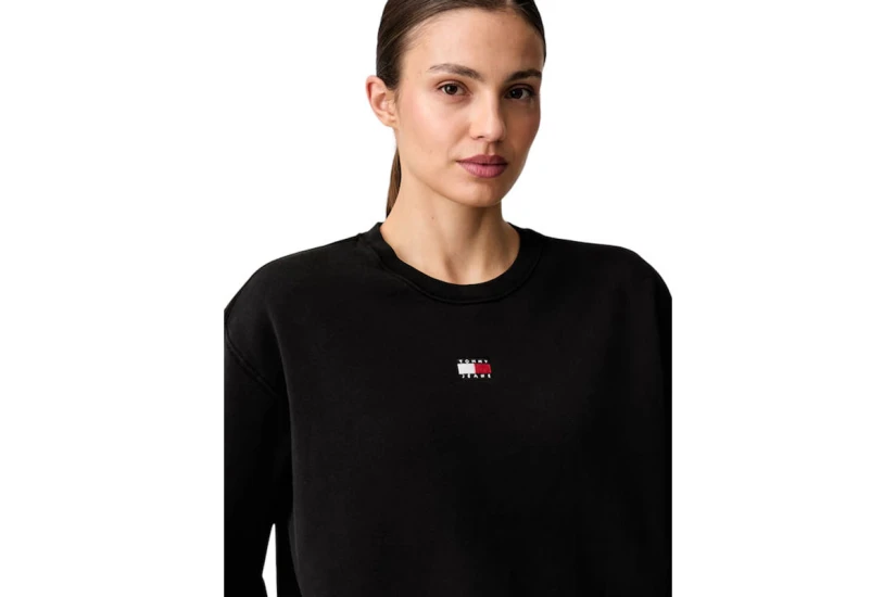 Tommy Jeans Badge Crew Μπλούζα Με Λαιμόκοψη Γυναικεία (DW0DW23297 BDS)