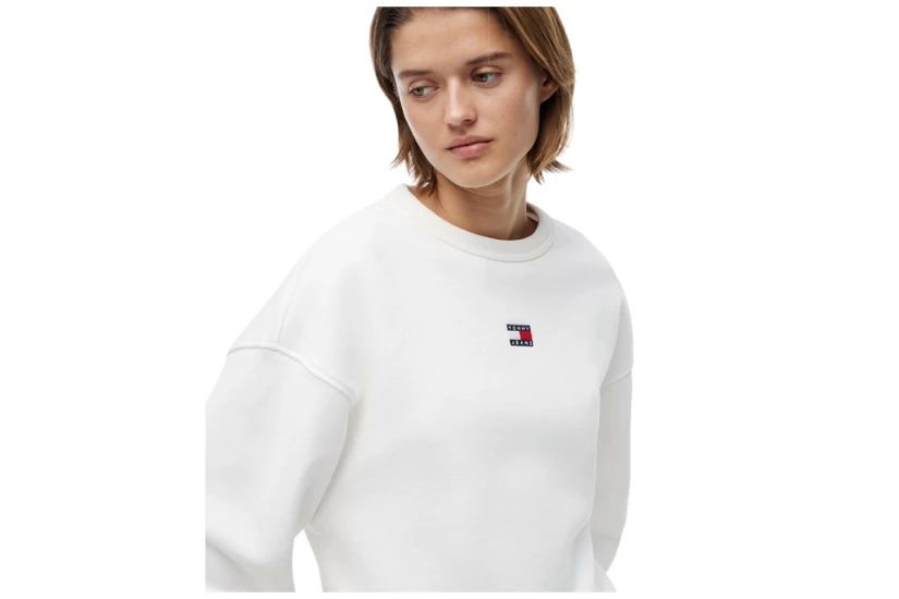 Tommy Jeans Badge Crew Μπλούζα Με Λαιμόκοψη Γυναικεία (DW0DW23297 YBL)