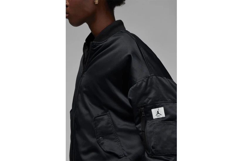 Jordan Renegade Γυναικείο Bomber Μπουφάν Μαύρο