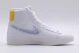 Nike Blazer Mid 77 Παιδικά Sneakers Λευκά, Ασημί, Κίτρινα