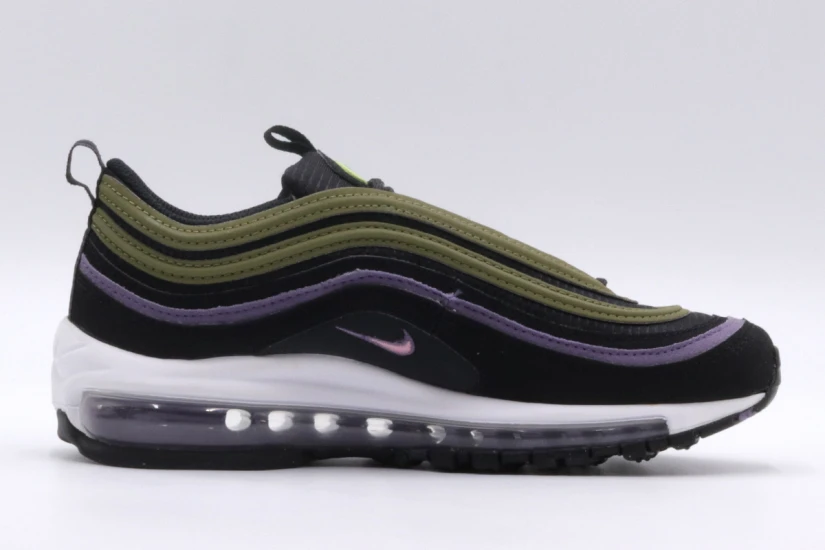Nike Air Max 97 Sneakers Μαύρα, Λευκά, Μωβ