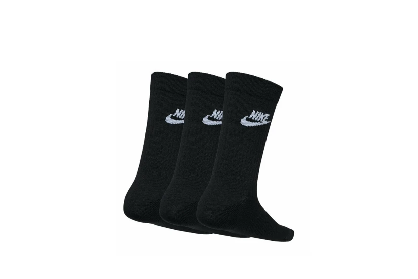 Nike Sportswear Everyday Essential Dri-FIT Ψηλές Κάλτσες Μαύρες 3 Ζευγάρια