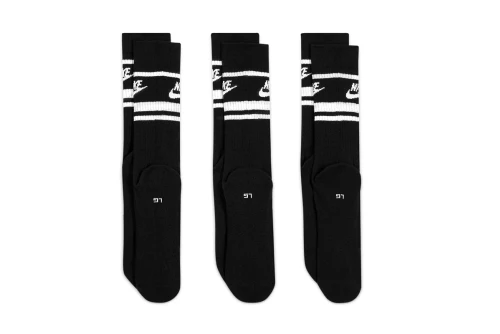 Nike Sportswear Everyday Essential Κάλτσες Ψηλές 3 Ζευγάρια (DX5089 010)