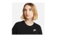 Nike Sportswear Club Essentials Γυναικείο Κοντομάνικο T-Shirt Μαύρο