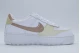 Nike Air Force 1 Shadow Sneakers Λευκά, Μπεζ, Χρυσά