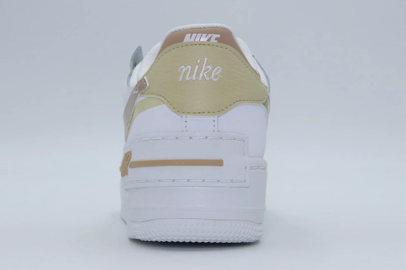 Nike Air Force 1 Shadow Sneakers Λευκά, Μπεζ, Χρυσά