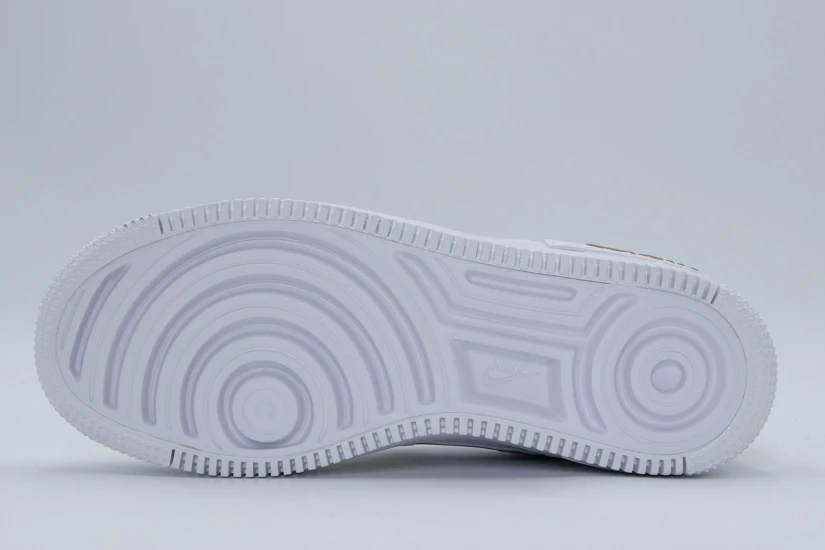 Nike Air Force 1 Shadow Sneakers Λευκά, Μπεζ, Χρυσά
