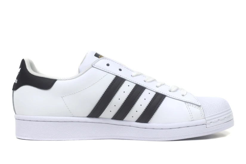 Adidas Originals Superstar Ανδρικά Sneakers Λευκά, Μαύρα, Χρυσά