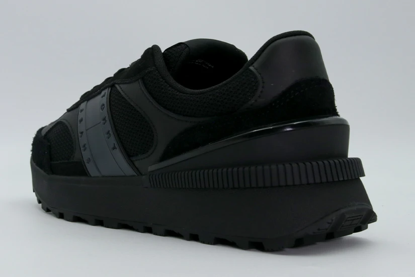 Tommy Jeans Technical Ανδρικά Runner Sneakers Μαύρα