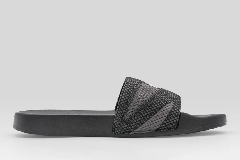 Tommy Jeans Jacquard Strap Ανδρικές Παντόφλες Μαύρες, Ανθρακί