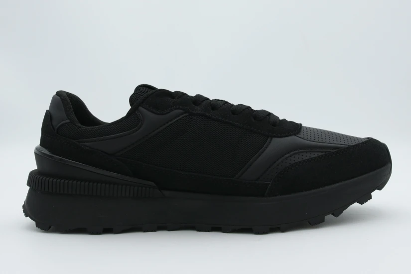 Tommy Jeans Mix Runner Ανδρικά Sneakers Μαύρα