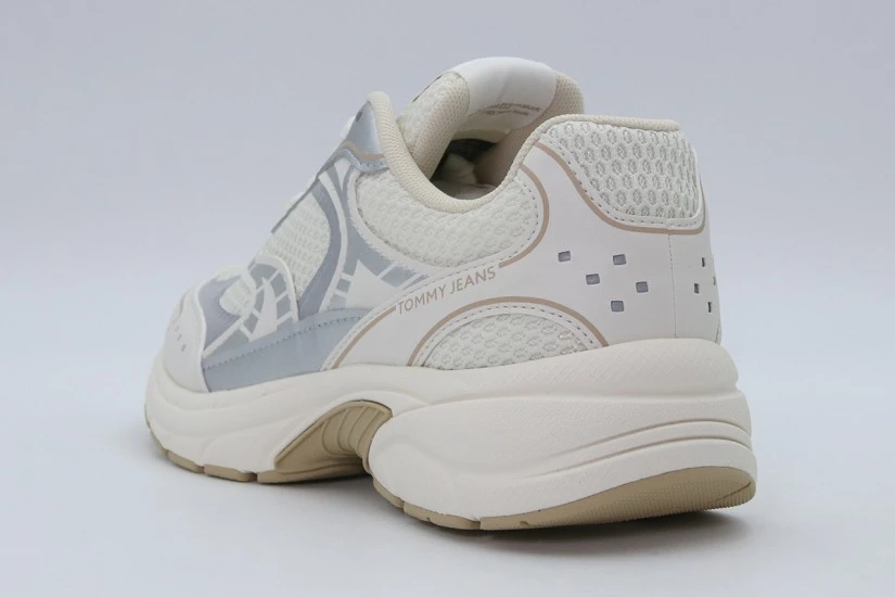 Tommy Jeans Archive 25 Γυναικεία Sneakers Εκρού, Ασημί, Μπεζ