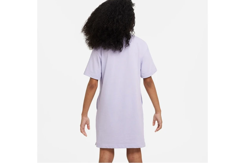 Nike Παιδικό Κοντομάνικο Φόρεμα Mini Μωβ