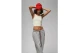 Jordan x Teyana Taylor Γυναικείο Αμάνικo Crop Top Εκρού