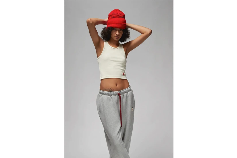 Jordan x Teyana Taylor Γυναικείο Αμάνικo Crop Top Εκρού