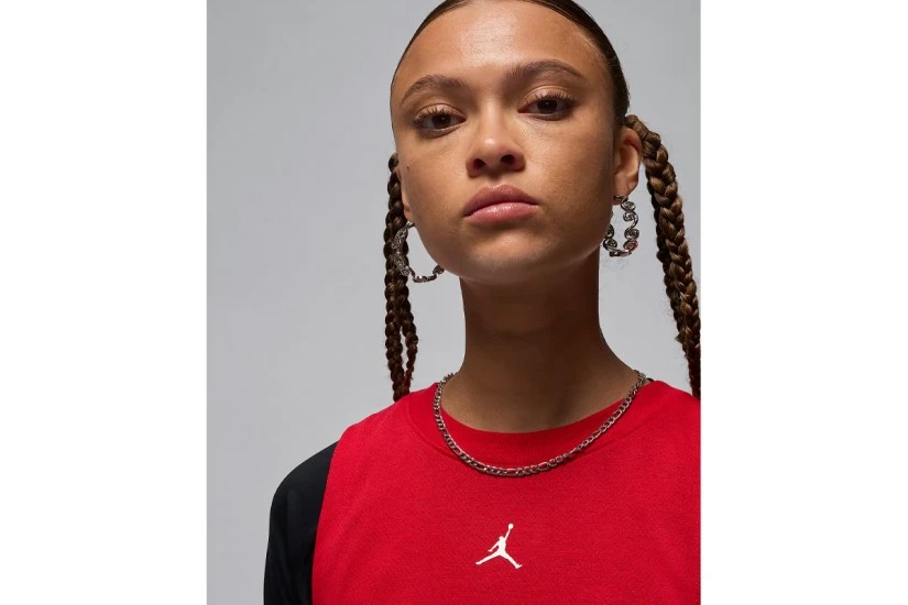 Jordan Sport Diamond Γυναικεία Αθλητική Αμάνικη Μπλούζα Κόκκινη