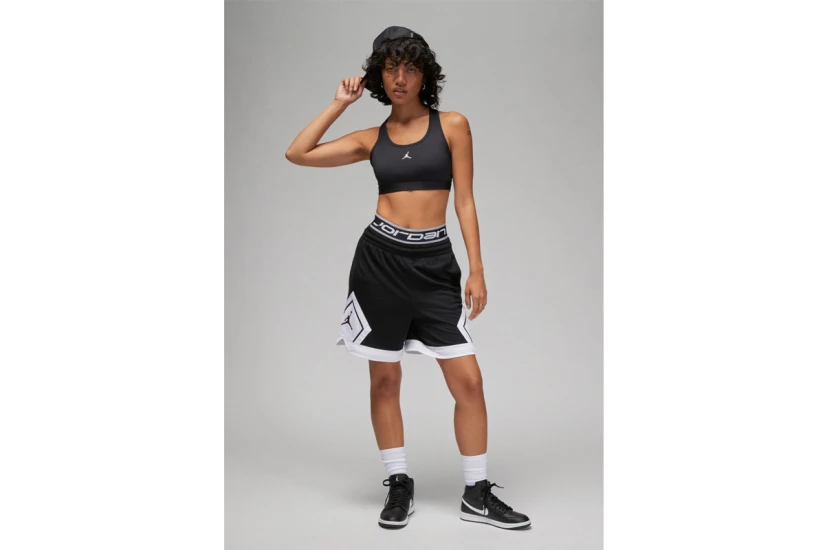 Jordan Sport Jumpman Medium Support Γυναικείο Αθλητικό Μπουστάκι Μαύρο