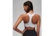 Jordan Sport Jumpman Medium Support Γυναικείο Αθλητικό Μπουστάκι Λευκό, Μαύρο