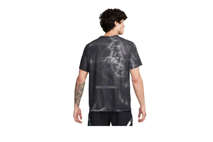 Nike Dri-FIT Ανδρικό Κοντομάνικο T-Shirt Ανθρακί, Γκρι Ανοιχτό