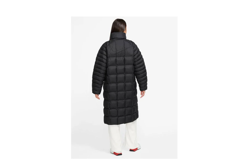 Nike Sportswear Swoosh PrimaLoft Γυναικείο Puffer Μπουφάν Μαύρο