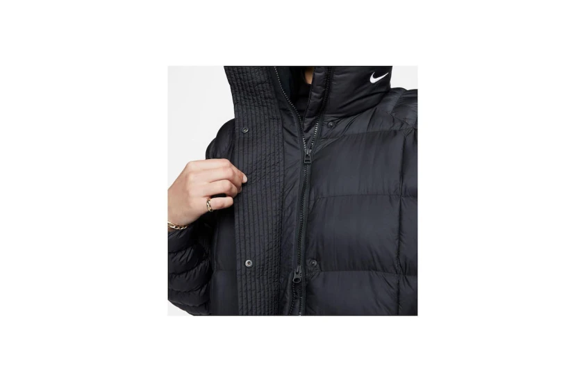 Nike Sportswear Swoosh PrimaLoft Γυναικείο Puffer Μπουφάν Μαύρο