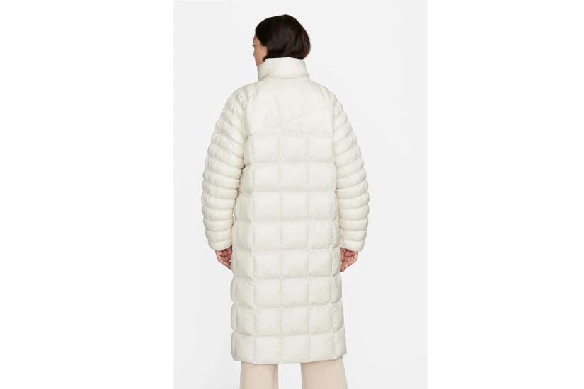 Nike Sportswear Swoosh PrimaLoft Γυναικείο Puffer Μπουφάν Λευκό