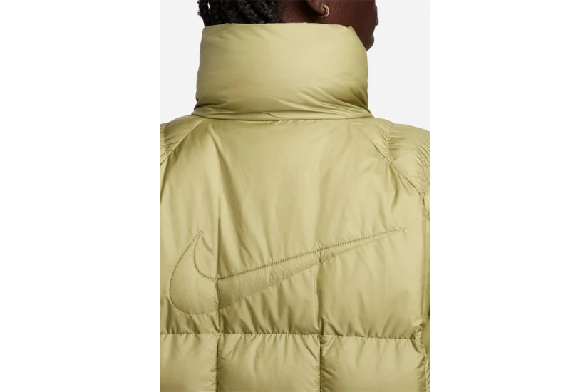 Nike Sportswear Swoosh PrimaLoft Γυναικείο Puffer Μπουφάν Χρυσό