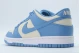 Nike Dunk Low Sneakers Σιέλ, Εκρού