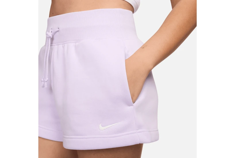 Nike Sportswear Phoenix Fleece Γυναικείο Αθλητικό Σορτς Λιλά