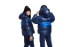 Nike Παιδικό Puffer Μπουφάν με Κουκούλα Μπλε Σκούρο & Ρουά
