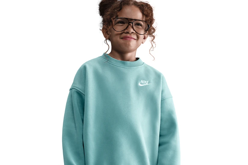 Nike Sportswear Club Fleece Παιδική Μακρυμάνικη Μπλούζα Οινοπνευματί