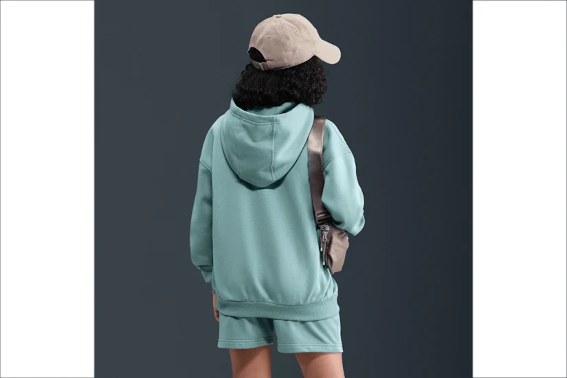 Nike Sportswear Club Fleece Παιδική Ζακέτα με Κουκούλα Οινοπνευματί