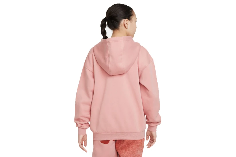 Nike Sportswear Club Fleece Παιδική Ζακέτα με Κουκούλα Ροζ