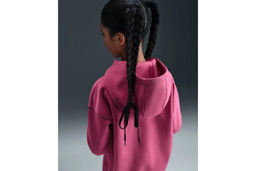 Nike Sportswear Club Fleece Παιδική Ζακέτα με Κουκούλα Βυσσινί