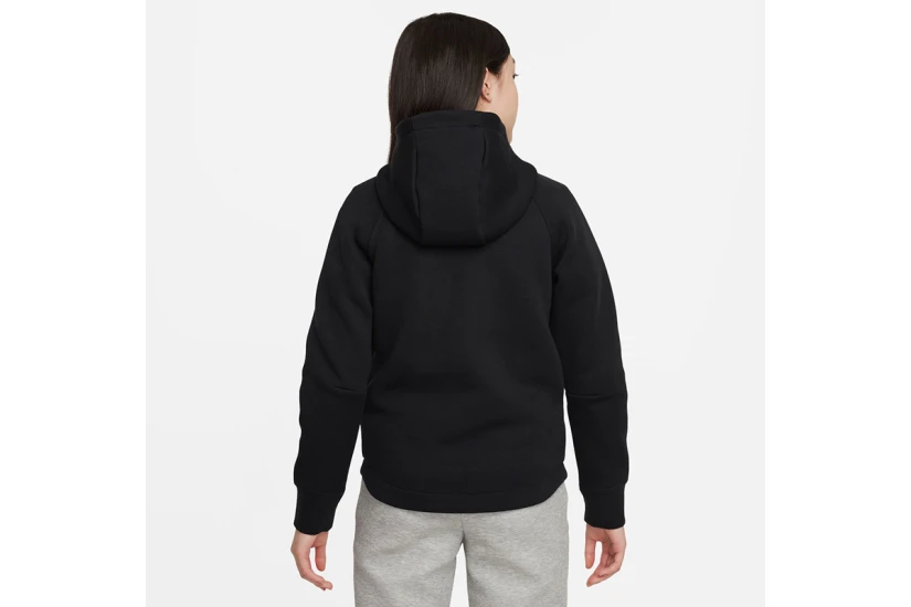 Nike Sportswear Tech Fleece Παιδική Ζακέτα με Κουκούλα Μαύρη