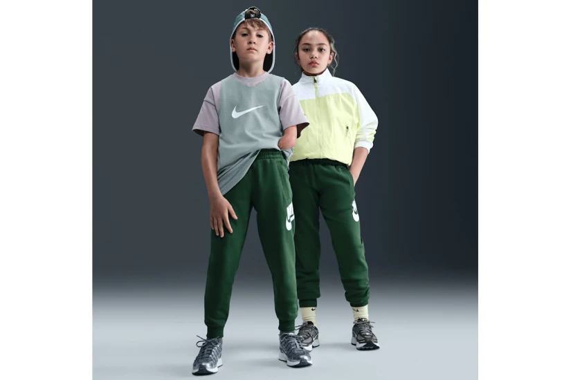 Nike Club Fleece Παιδικό Παντελόνι Φόρμας Κυπαρισσί