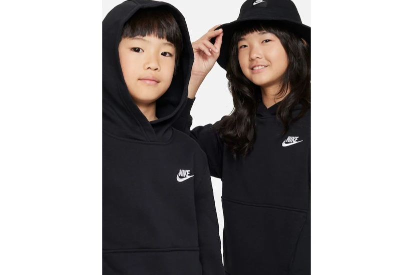 Nike Sportswear Club Fleece Παιδικό Φούτερ Με Κουκούλα Μαύρο
