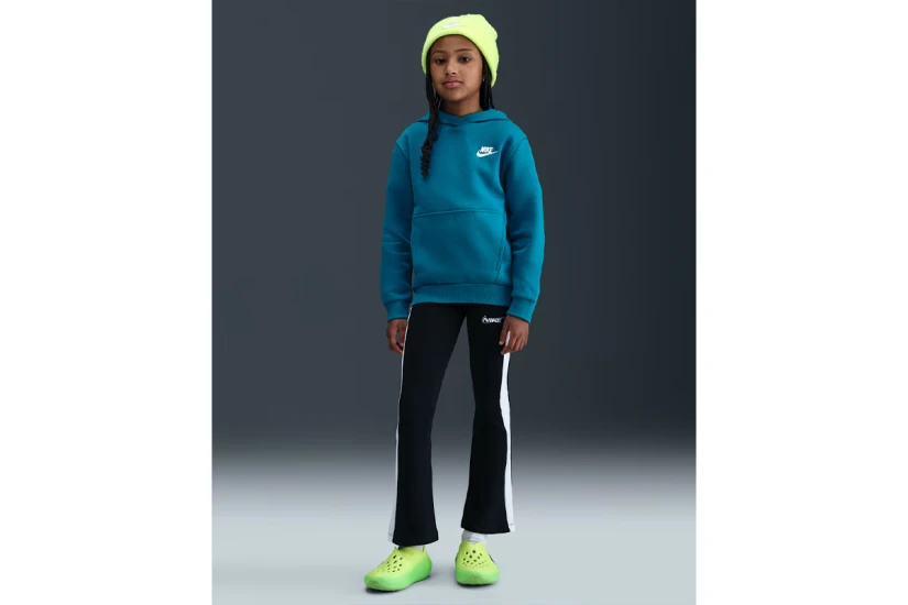 Nike Sportswear Club Fleece Παιδικό Φούτερ Με Κουκούλα Πετρόλ