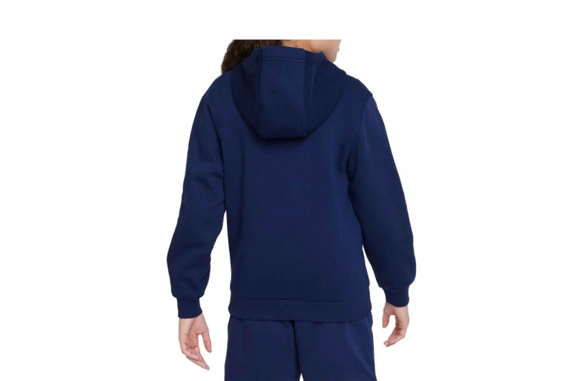 Nike Club Fleece Παιδικό Φούτερ Με Κουκούλα Μπλε Σκούρο