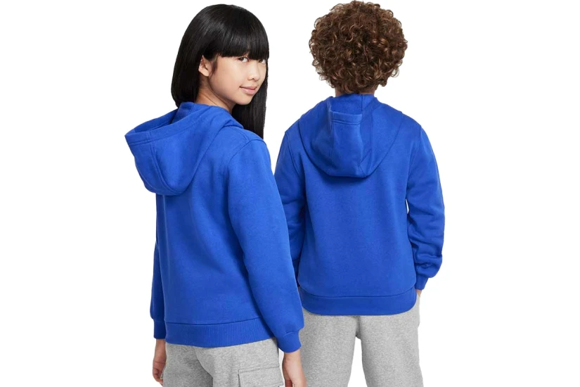 Nike Club Fleece Παιδικό Φούτερ Με Κουκούλα Ρουά