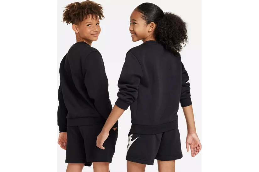 Nike Sportswear Club Fleece Παιδική Μακρυμάνικη Μπλούζα Μαύρη