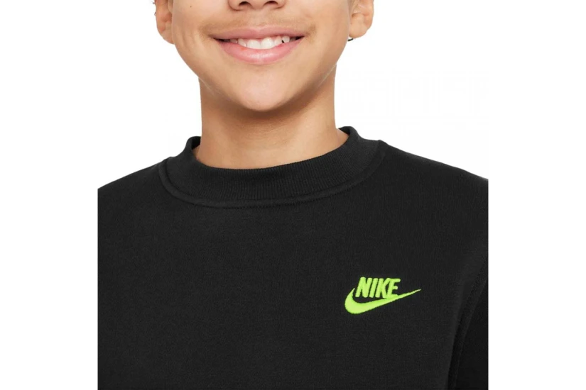 Nike Sportswear Club Fleece Παιδική Μακρυμάνικη Μπλούζα Μαύρη