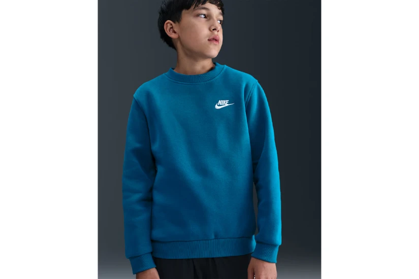 Nike Sportswear Club Fleece Παιδική Μακρυμάνικη Μπλούζα Πετρόλ
